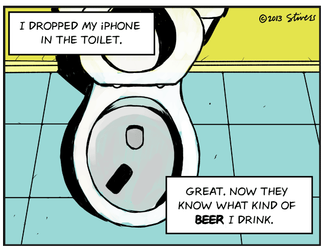 I dropped my iPhone in the toilet