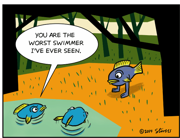 You are the worst swimmer