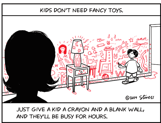 Kids don’t need fancy toys