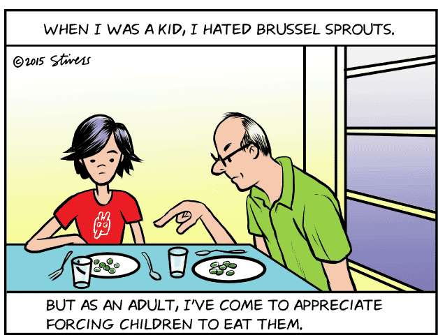 I used to hate brussel sprouts