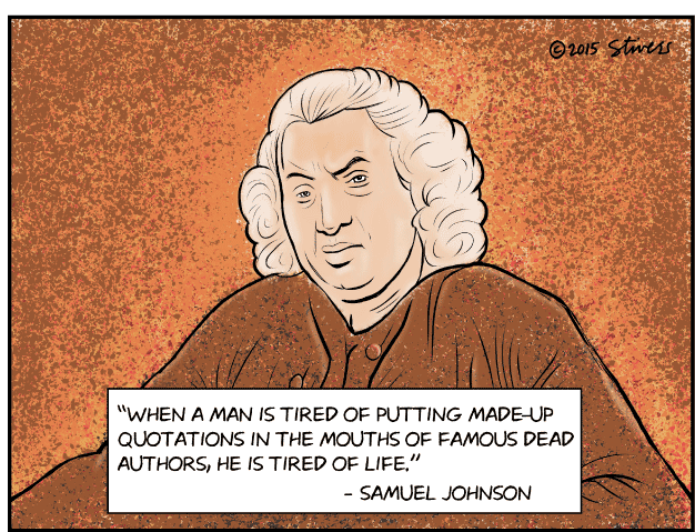 Samuel Johnson misquote