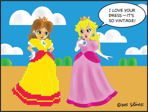 Peach and Daisy