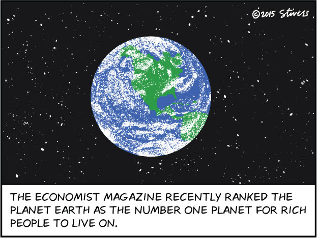 The Economist ranks planet Earth #1