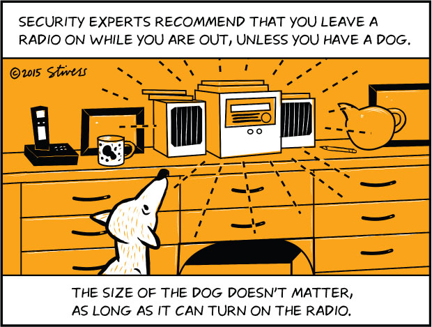 Security radio and dog