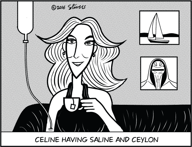 Celine/saline/Ceylon/sailing/Cylon