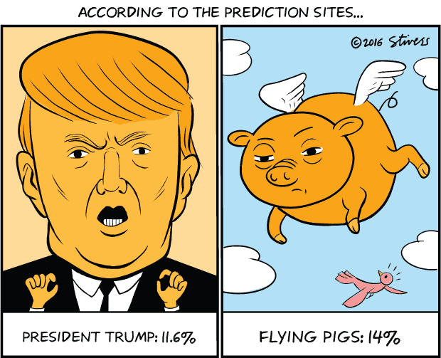 Trump vs. flying pigs
