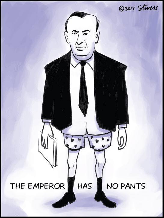 The emperor has no pants