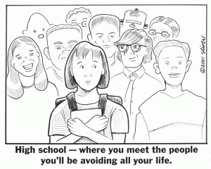Stivers cartoon 9-24-01 high school