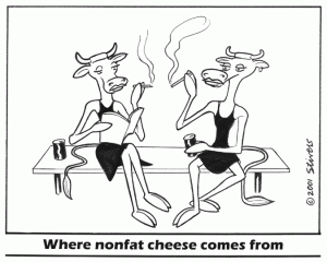 Stivers cartoon run  4-31-01 Nonfat cheese