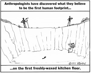 1997-08-01 First human footprint
